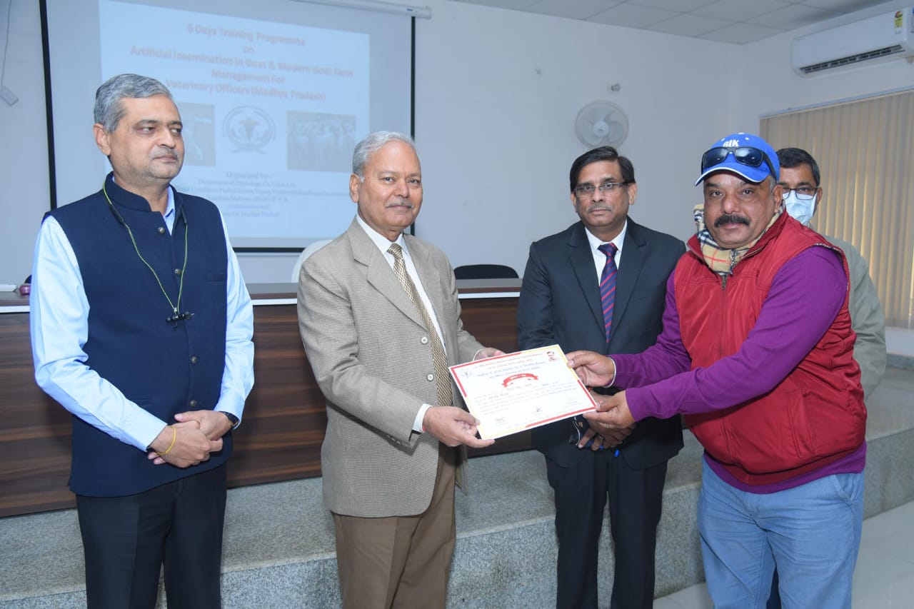 Training of Veterinary Officers on AI in goats from Government of Madhya Pradesh