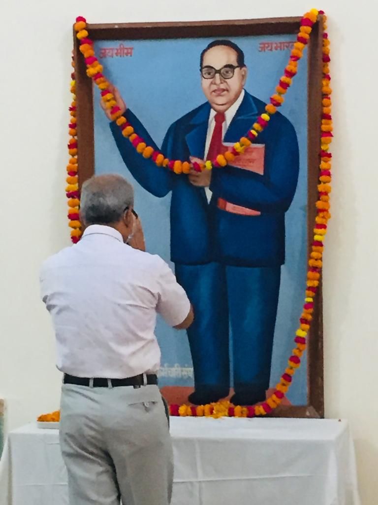 Celebration of Dr Bhimrao Ambedkar Jayanti at DUVASU, Mathura on 14.04.2021