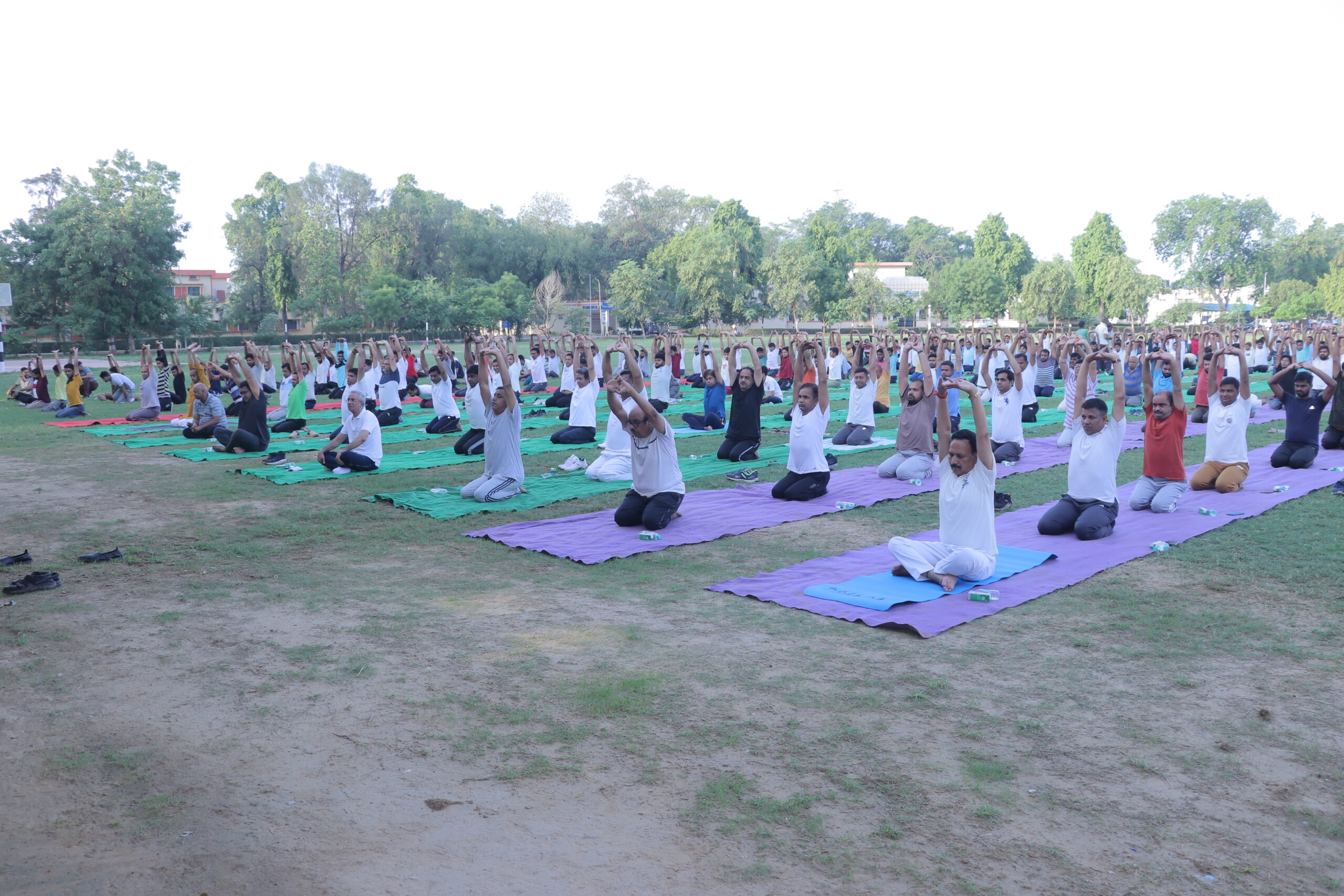 Celebration of 8th International Yoga Day at DUVASU, Mathura