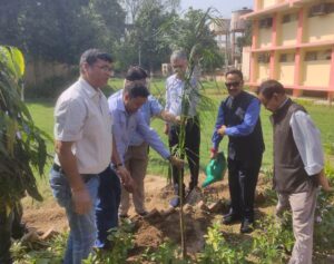 DUVASU Foundation week celebrations. Honourable Vice Chancellor Prof A K Srivastava along with other university officials started plantations in the campus.