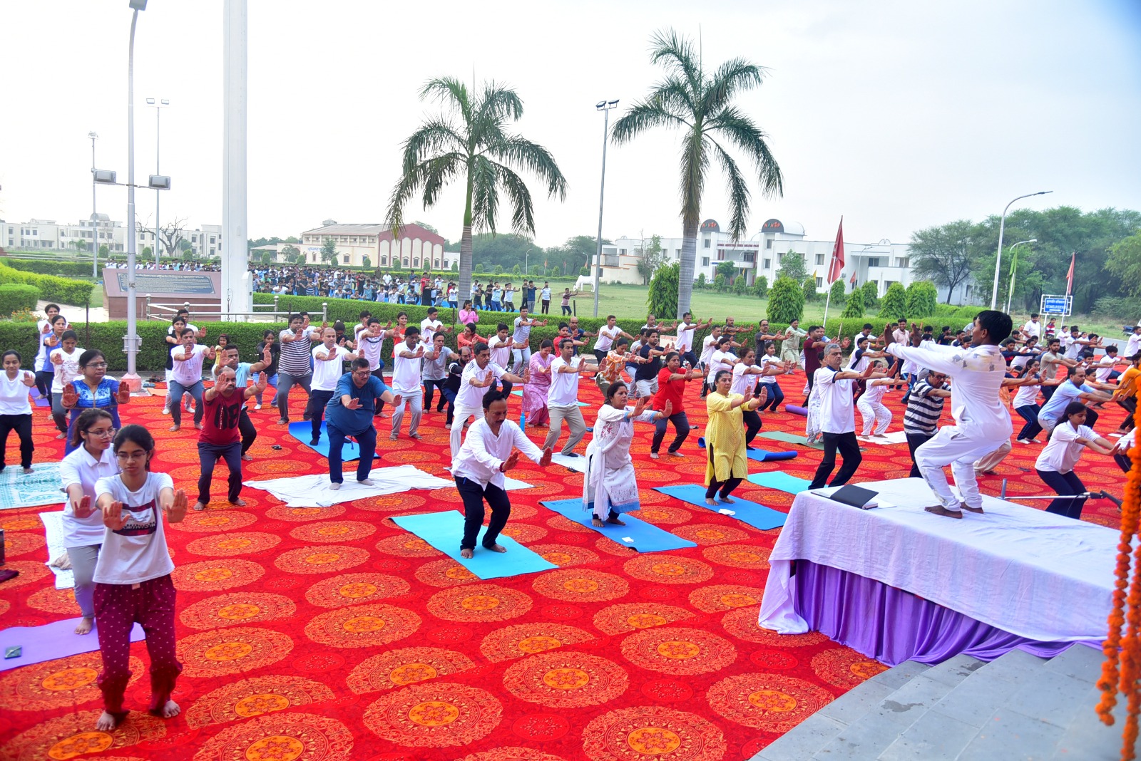 Celebration of International Yoga Day at DUVASU,Mathura