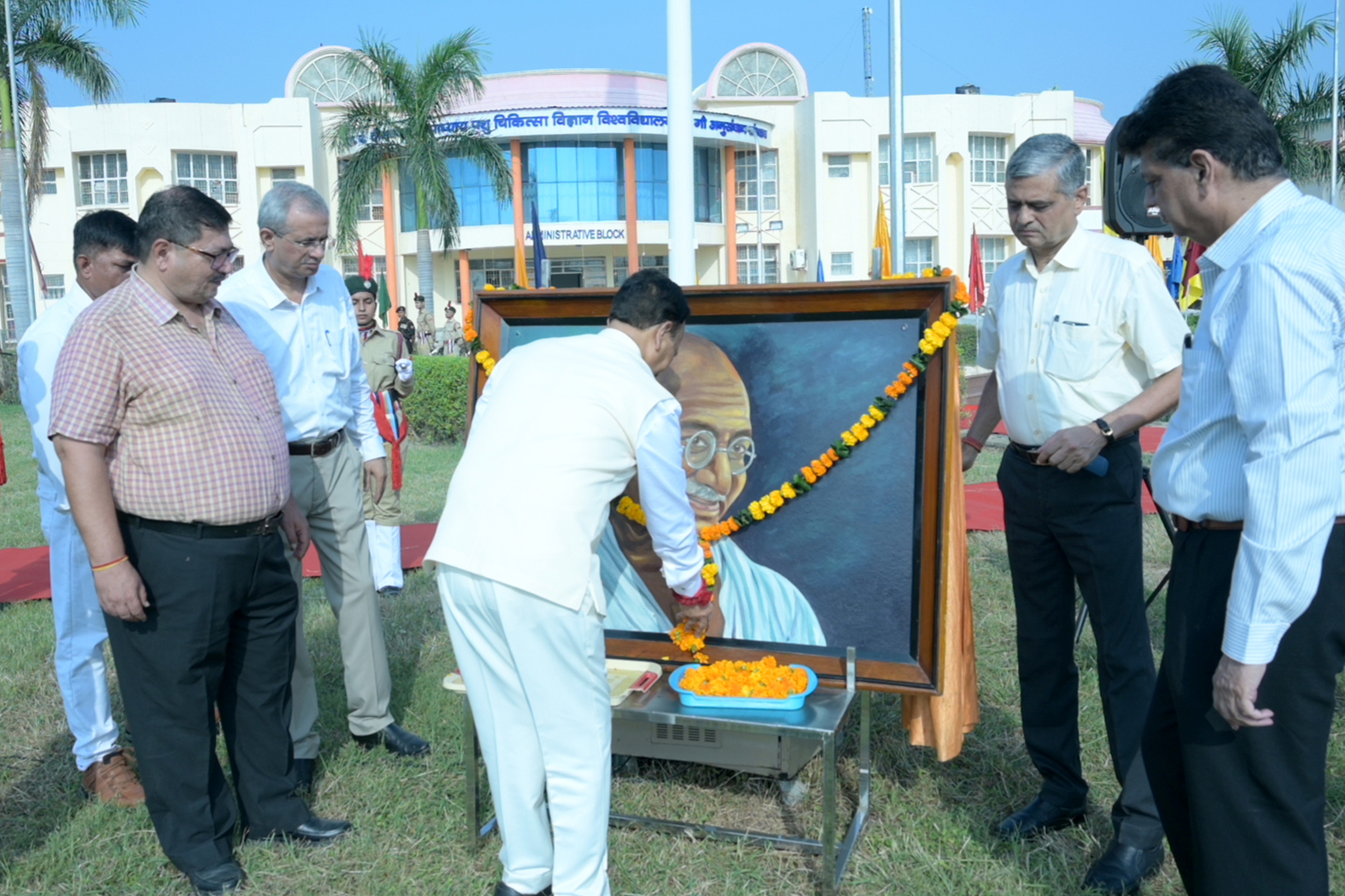 Independence day celebration at DUVASU, Mathura