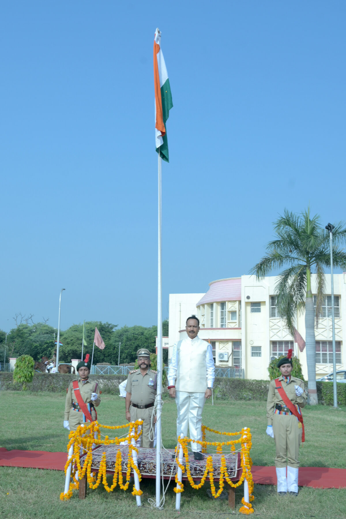 Independence day celebration at DUVASU, Mathura