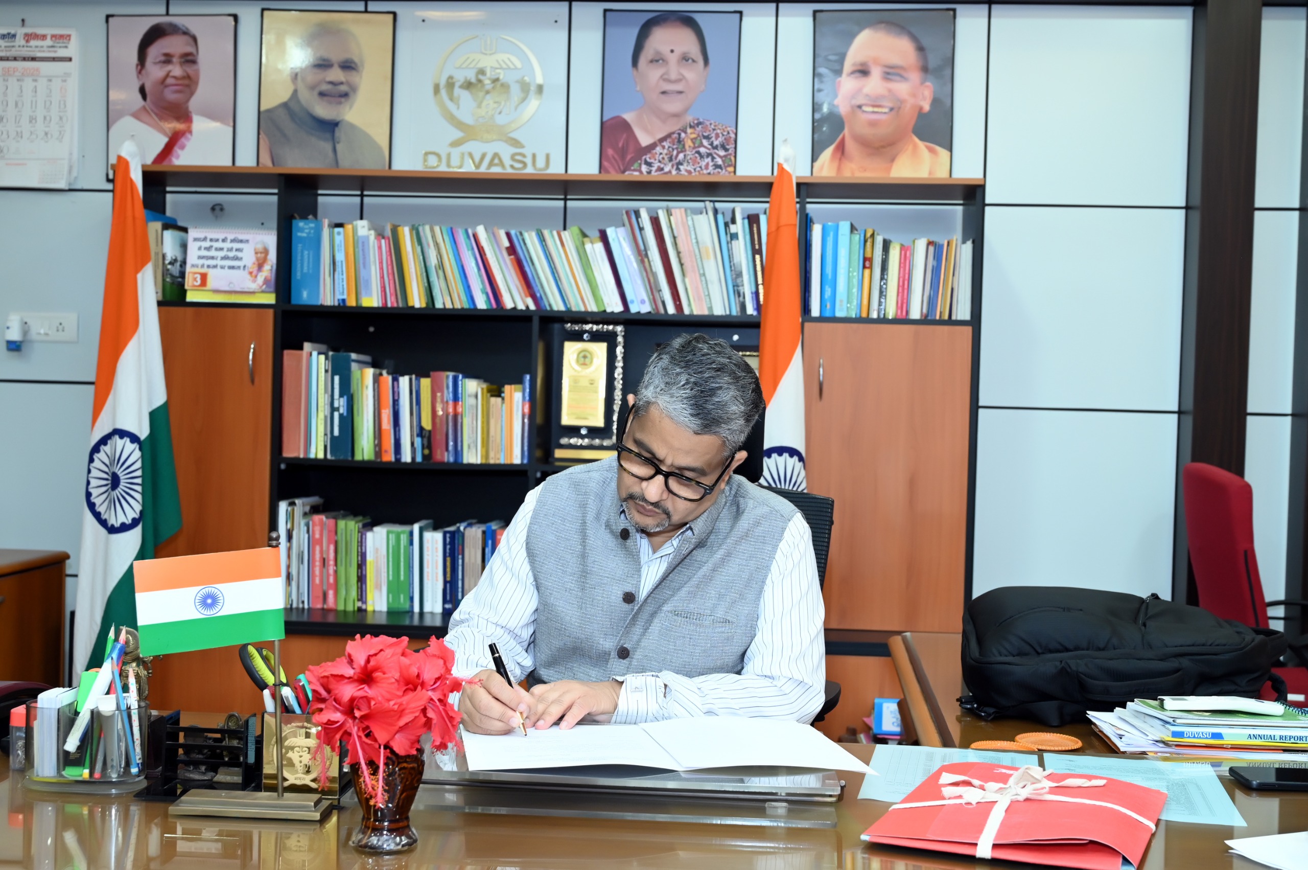 Hon’ble Dr Abhijit Mitra has joined as Vice Chancellor of DUVASU Mathura on date 4 Sep. 2025